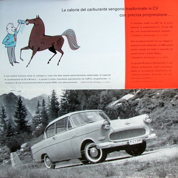 Opel Rekord 1200 Modelprogram 1957 Carbrochure (3502)